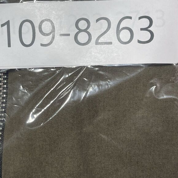 Zara Cropped Jacket Womens Size XS Green Pullover Half Zip 3/4 Sleeve Patches - Picture 7 of 8